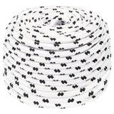 VIDAXL -Bootseil geflochten 8 mmx100 m Polyester White4