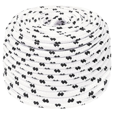 Vidaxl Werkouw 10 mm 100 m Polyester weiß
