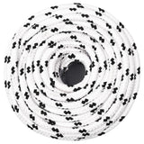 Vidaxl Werkouw 10 mm 100 m Polyester weiß