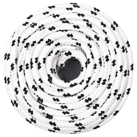 Vidaxl Werkouw 10 mm 100 m Polyester weiß