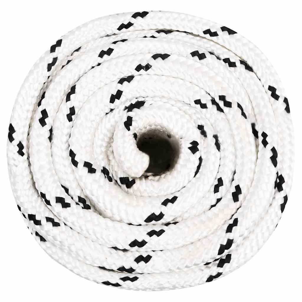 Vidaxl Werkouw 16 mm 100 m Polyester weiß