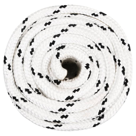Vidaxl Werkouw 18 mm 50 m Polyester weiß