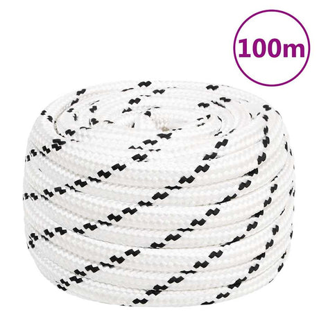 Vidaxl Werkouw 18 mm 100 m Polyester weiß