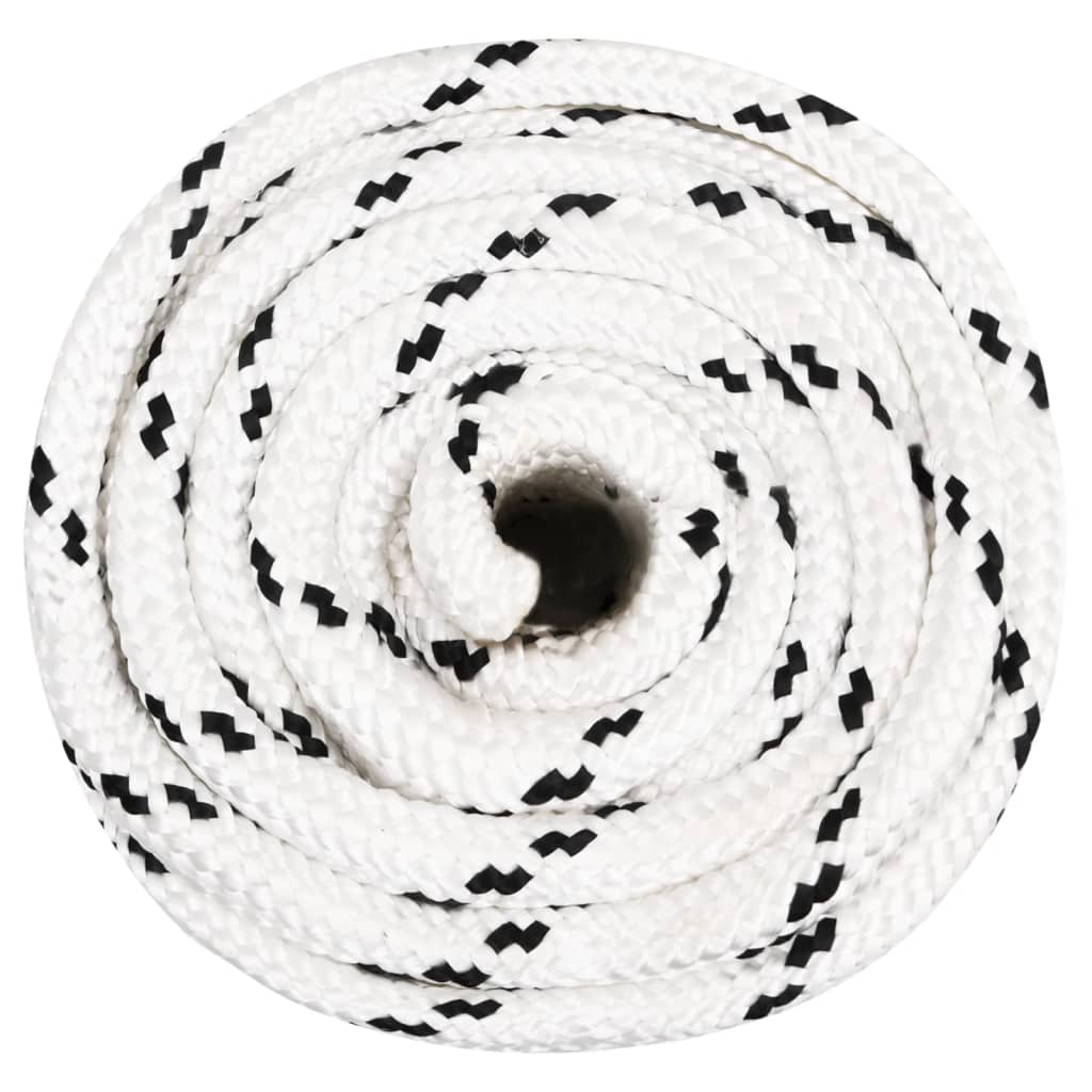 Vidaxl Werkouw 18 mm 100 m Polyester weiß