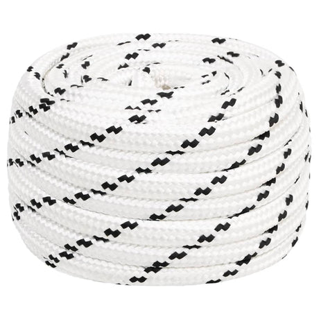 Vidaxx Arbeitsseil 20 mm 25 m Polyester weiß