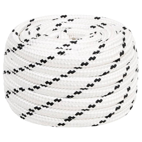 Vidaxx Bootsseil geflochten 20 mmx100 m Polyester weiß