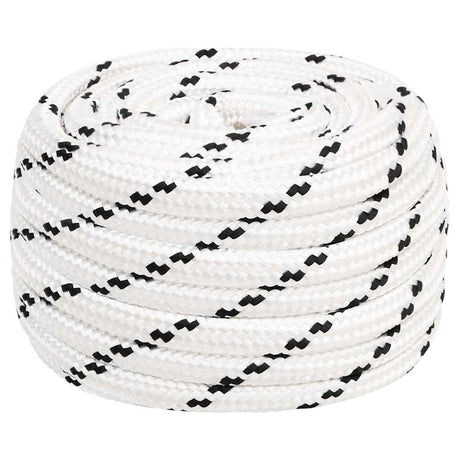 Vidaxx Bootsseil geflochten 20 mmx100 m Polyester weiß
