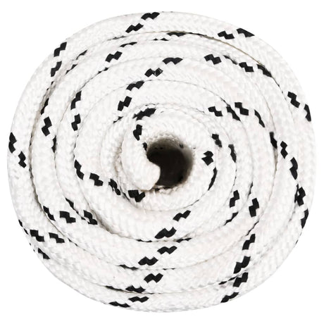 Vidaxx Bootsseil geflochten 20 mmx100 m Polyester weiß