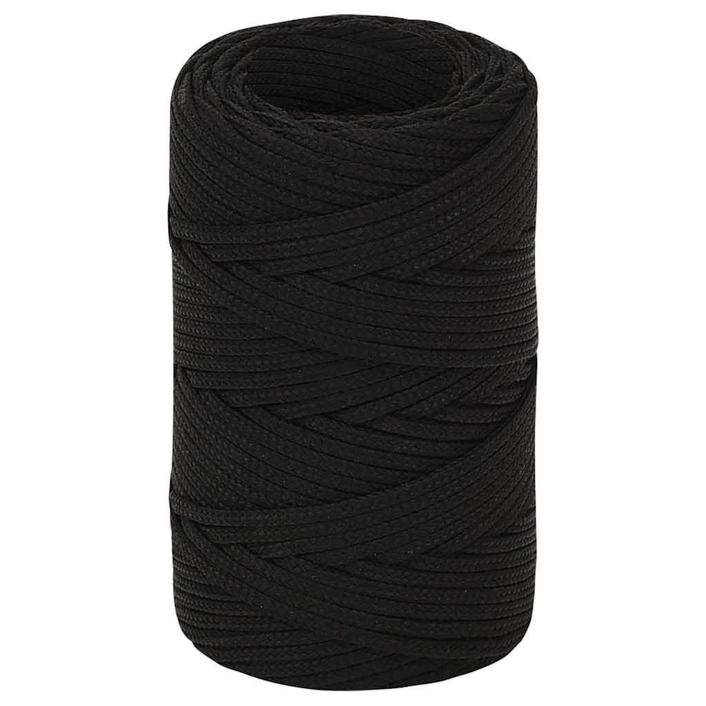 Vidaxx Arbeitsseil 2 mm 50 m Polyester schwarz