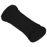 Vidaxl Werkouw 3 mm 50 m Polyesterschwarz