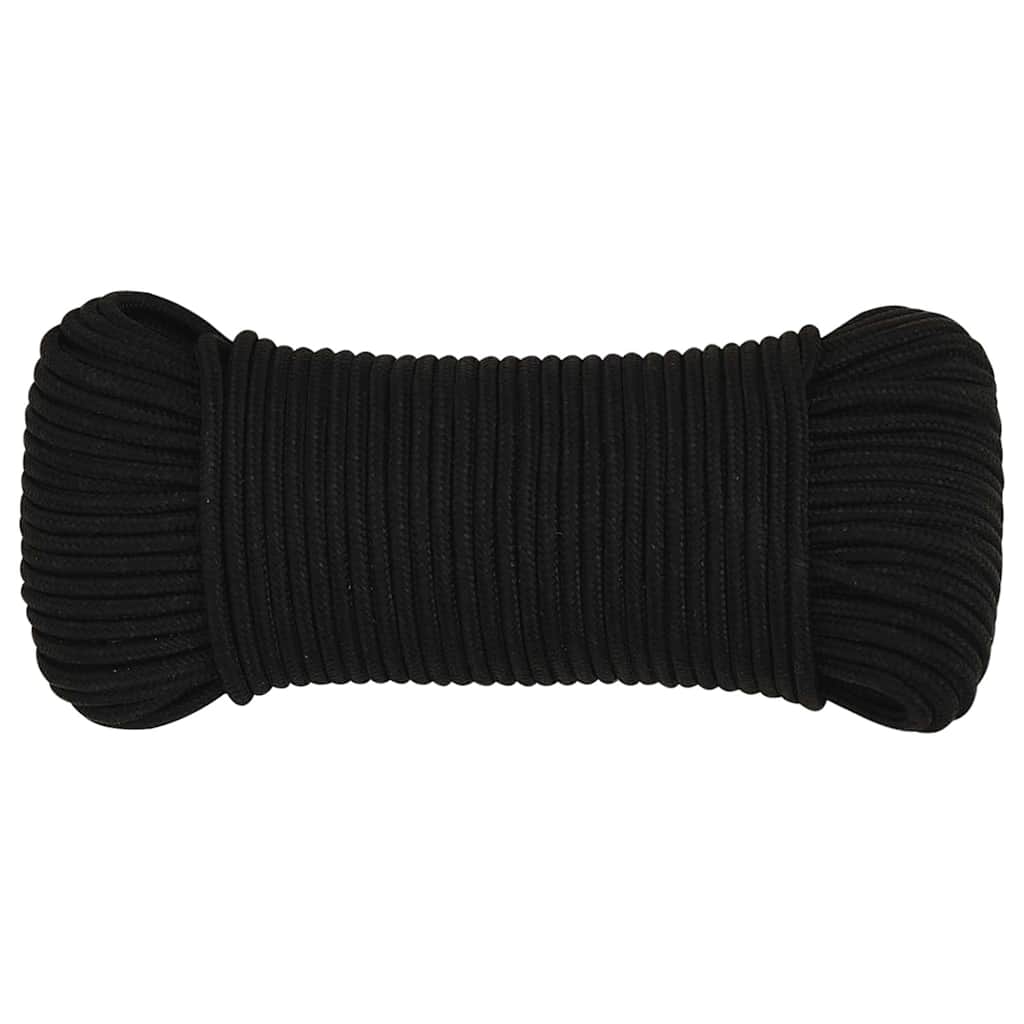 Vidaxx Arbeitsseil 3 mm 500 m Polyester schwarz