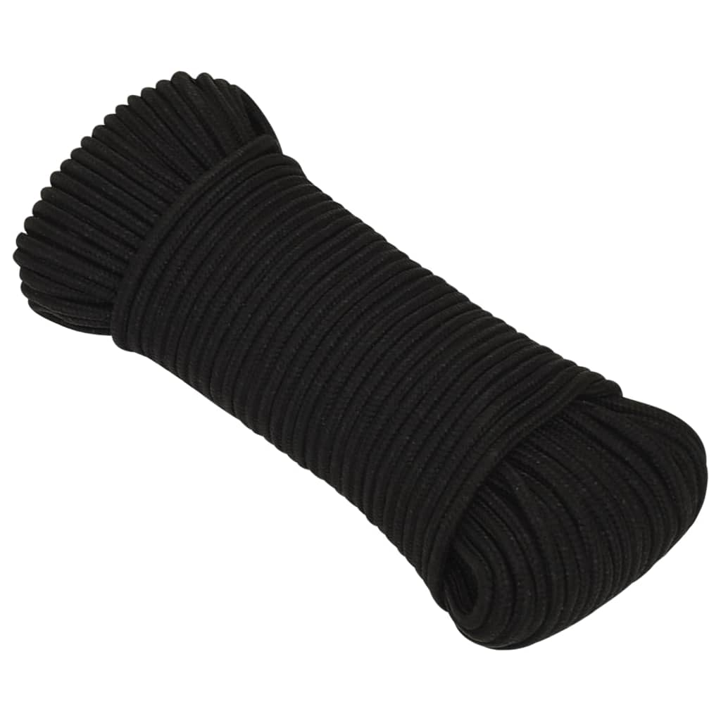 Vidaxl Werkouw 4 mm 25 m Polyesterschwarz
