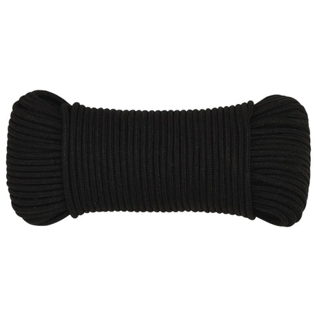 Vidaxx Arbeitsseil 4 mm 250 m Polyester schwarz