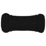 Vidaxl Werkouw 5 mm 25 m Polyesterschwarz