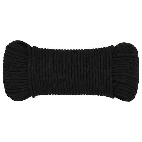 Vidaxx Arbeitsseil 5 mm 50 m Polyester schwarz