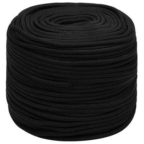 Vidaxl Werkouw 8 mm 100 m Polyesterschwarz