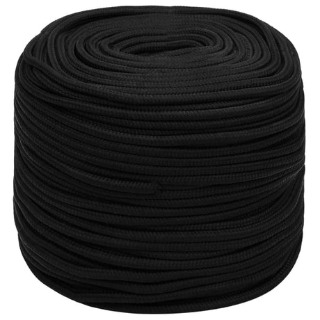 Vidaxx Arbeitsseil 8 mm 250 m Polyester schwarz