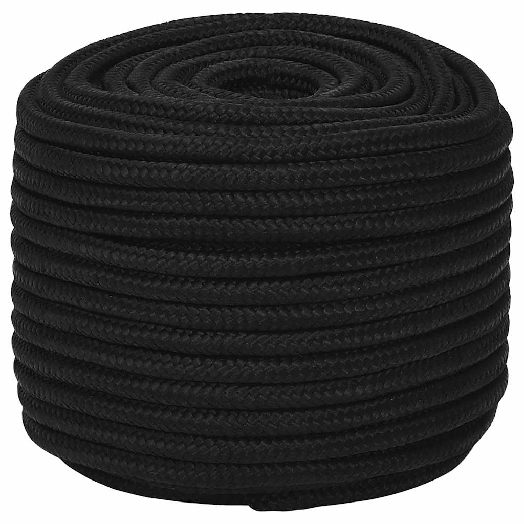 Vidaxx Arbeitsseil 14 mm 25 m Polyester schwarz