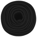 Vidaxx Arbeitsseil 14 mm 25 m Polyester schwarz