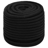 Vidaxl Werkouw 16 mm 25 m Polyesterschwarz