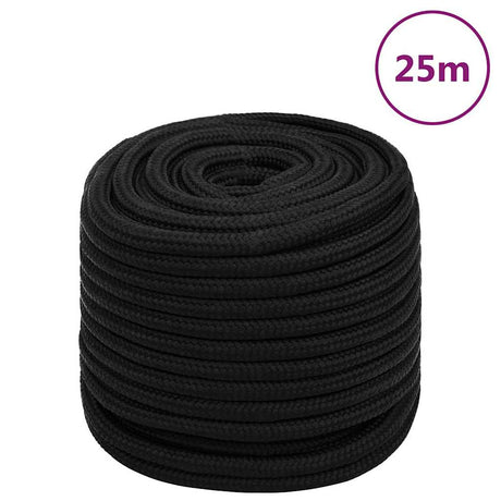 Vidaxx Arbeitsseil 18 mm 25 m Polyester schwarz