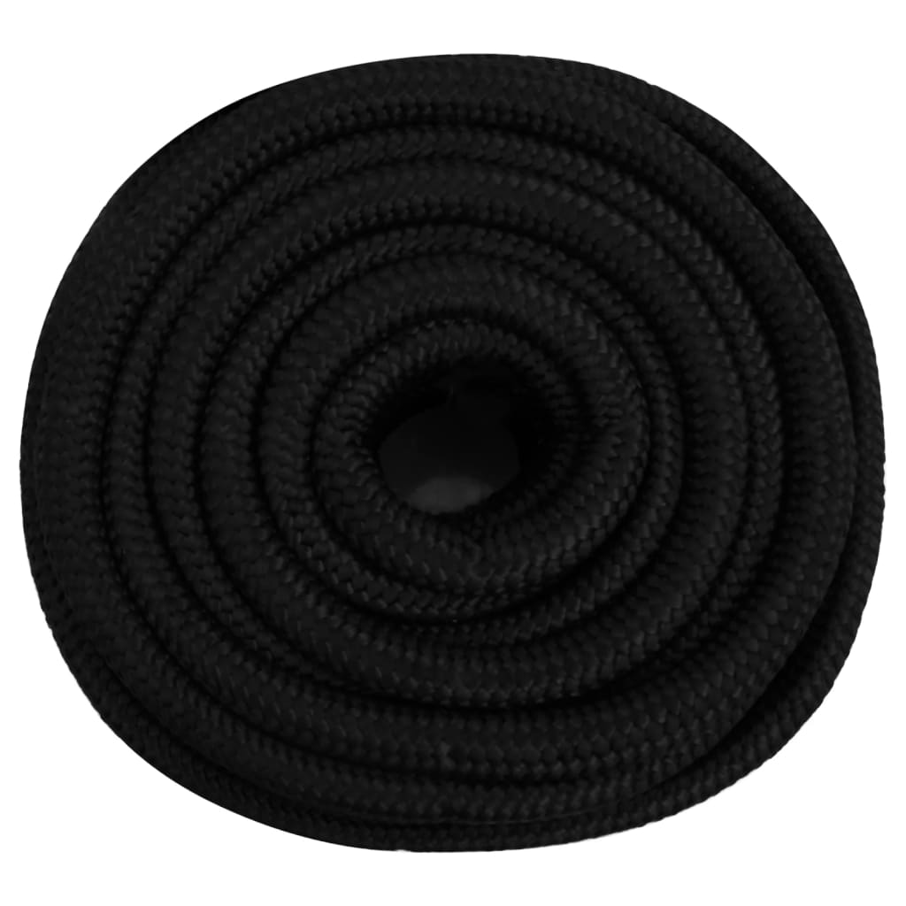 Vidaxx Arbeitsseil 20 mm 25 m Polyester schwarz