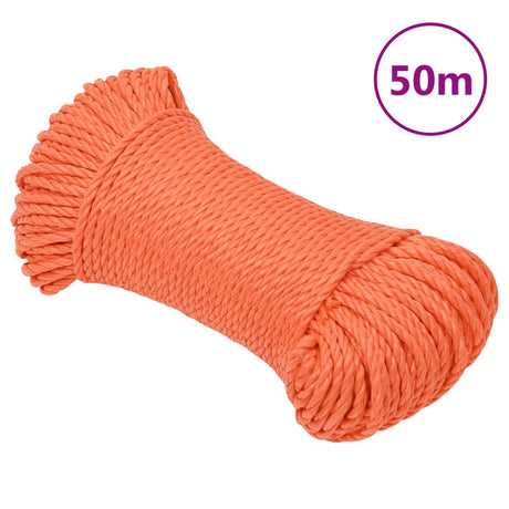 Vidaxl Werkouw 3 mm 50 m Polypropenorange