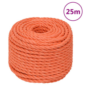 Vidaxx Arbeitsseil 16 mm 25 m Polypropylen Orange