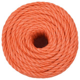 Vidaxx Arbeitsseil 16 mm 50 m Polypropylen Orange