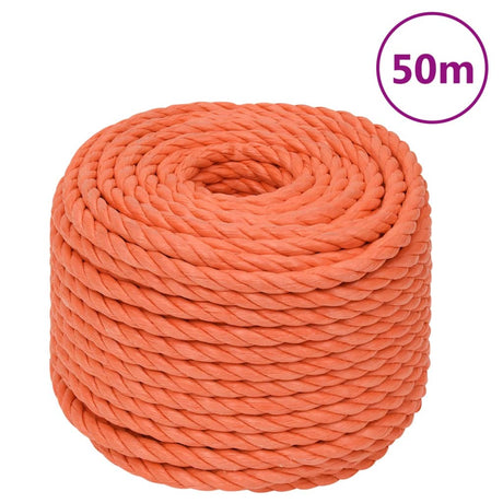 Vidaxx Arbeitsseil 20 mm 50 m Polypropylen Orange