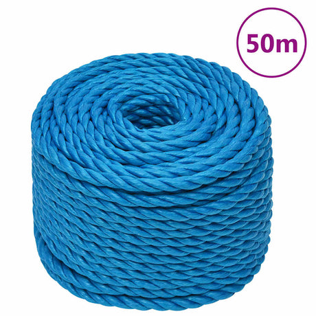 Vidaxx Arbeitsseil 12 mm 50 m Polypropylen blau