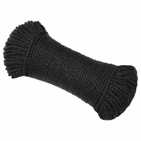 Vidaxx Arbeitsseil 3 mm 250 m Polypropylen schwarz
