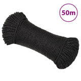 Vidaxl Werkouw 8 mm 50 m Polypropenschwarz