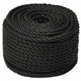 Vidaxx Arbeitsseil 10 mm 50 m Polypropylen schwarz