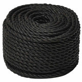 Vidaxx Arbeitsseil 10 mm 50 m Polypropylen schwarz