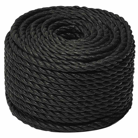 Vidaxx Arbeitsseil 10 mm 500 m Polypropylen schwarz
