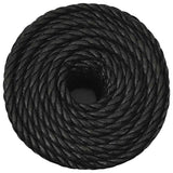 Vidaxx Arbeitsseil 14 mm 25 m Polypropylen schwarz