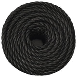 Vidaxx Arbeitsseil 14 mm 100 m Polypropylen schwarz