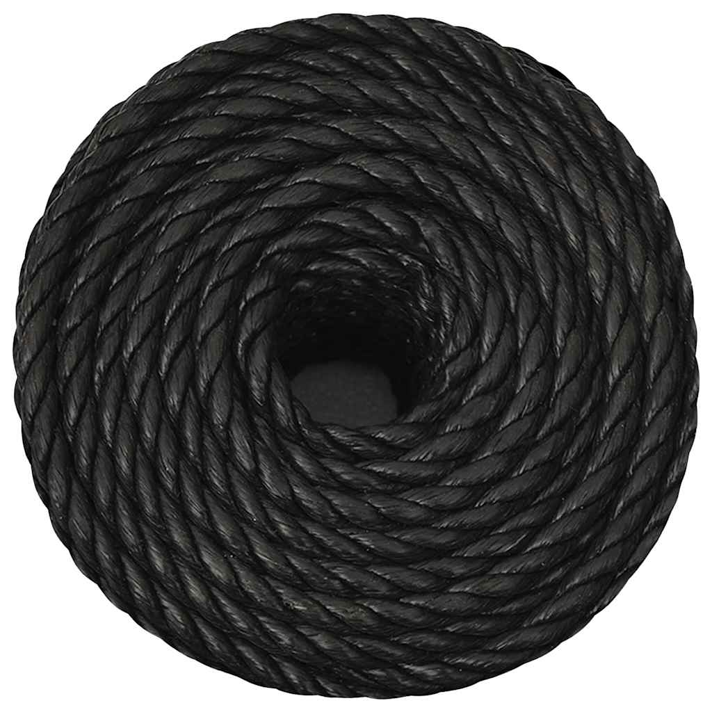 Vidaxx Arbeitsseil 16 mm 25 m Polypropylen schwarz