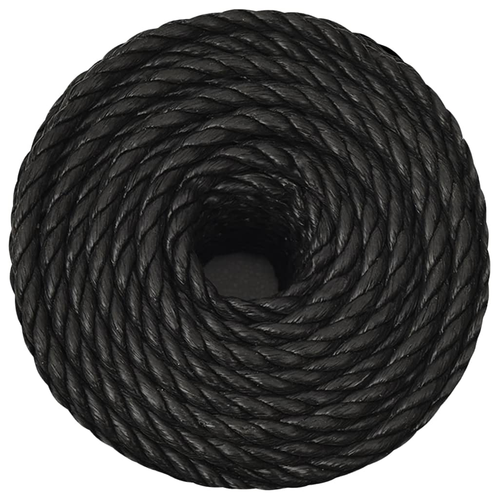 Vidaxx Arbeitsseil 16 mm 250 m Polypropylen schwarz