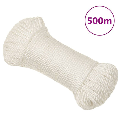 Vidaxx Arbeitsseil 6 mm 500 m Polypropylen weiß