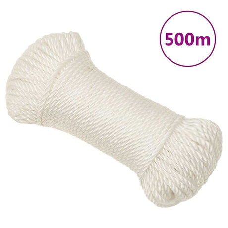Vidaxx Arbeitsseil 8 mm 500 m Polypropylen weiß