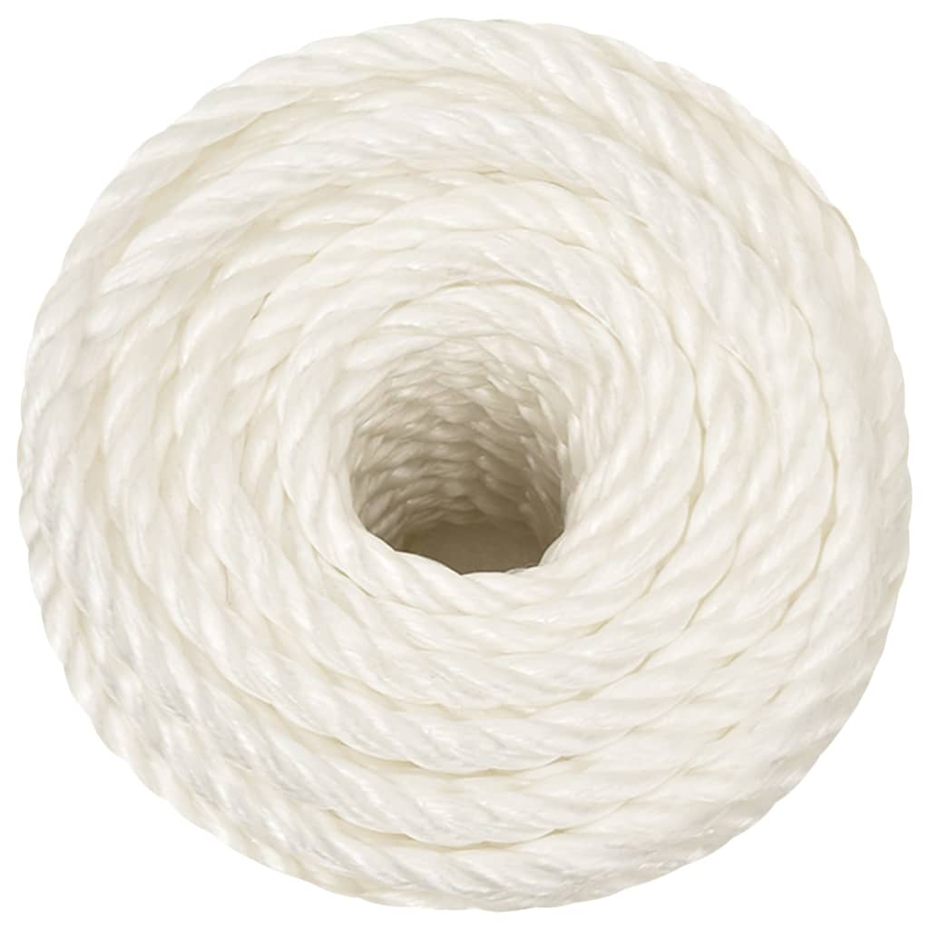 Vidaxx Arbeitsseil 12 mm 25 m Polypropylen weiß