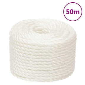 Vidaxx Arbeitsseil 14 mm 50 m Polypropylen weiß