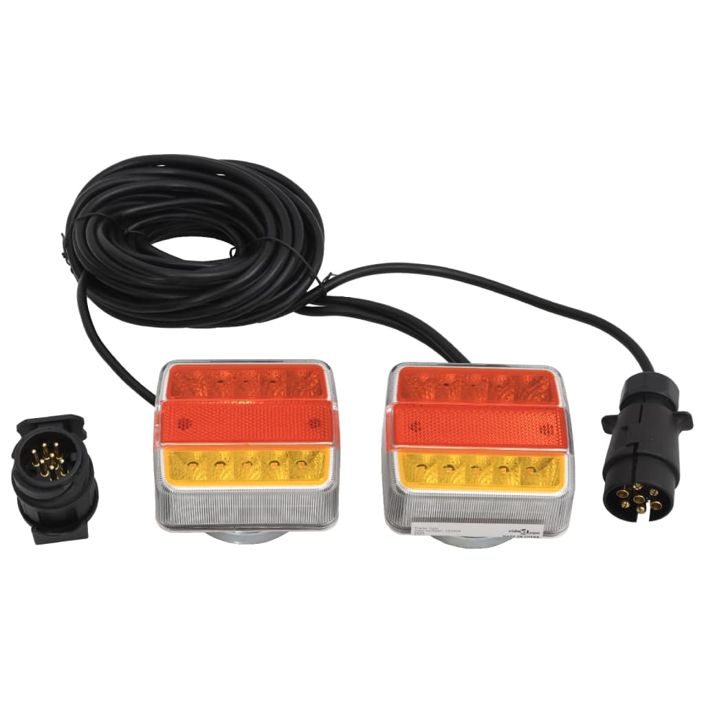 Vidaxx Anhängerlampen 2 Stück LED-Lampe 12 V 10,5x7,5x10 cm rot