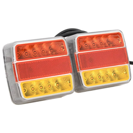 Vidaxx Anhängerlampen 2 Stück LED-Lampe 12 V 10,5x7,5x10 cm rot