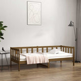 Vidaxl slaapbank 80x200 cm massief grenenhout honingbruin
