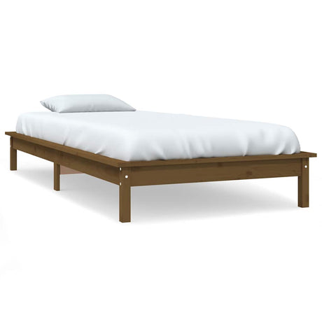 Vidaxl bedframe massief grenenhout honingbruin 90x200 cm
