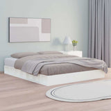 Vidaxl bedframe massief hout wit 180x200 cm
