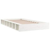 Vidaxl bedframe massief hout wit 90x190 cm